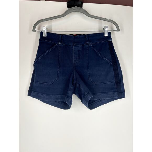 Spanx stretch twill shorts navy XS - Picture 1 of 4